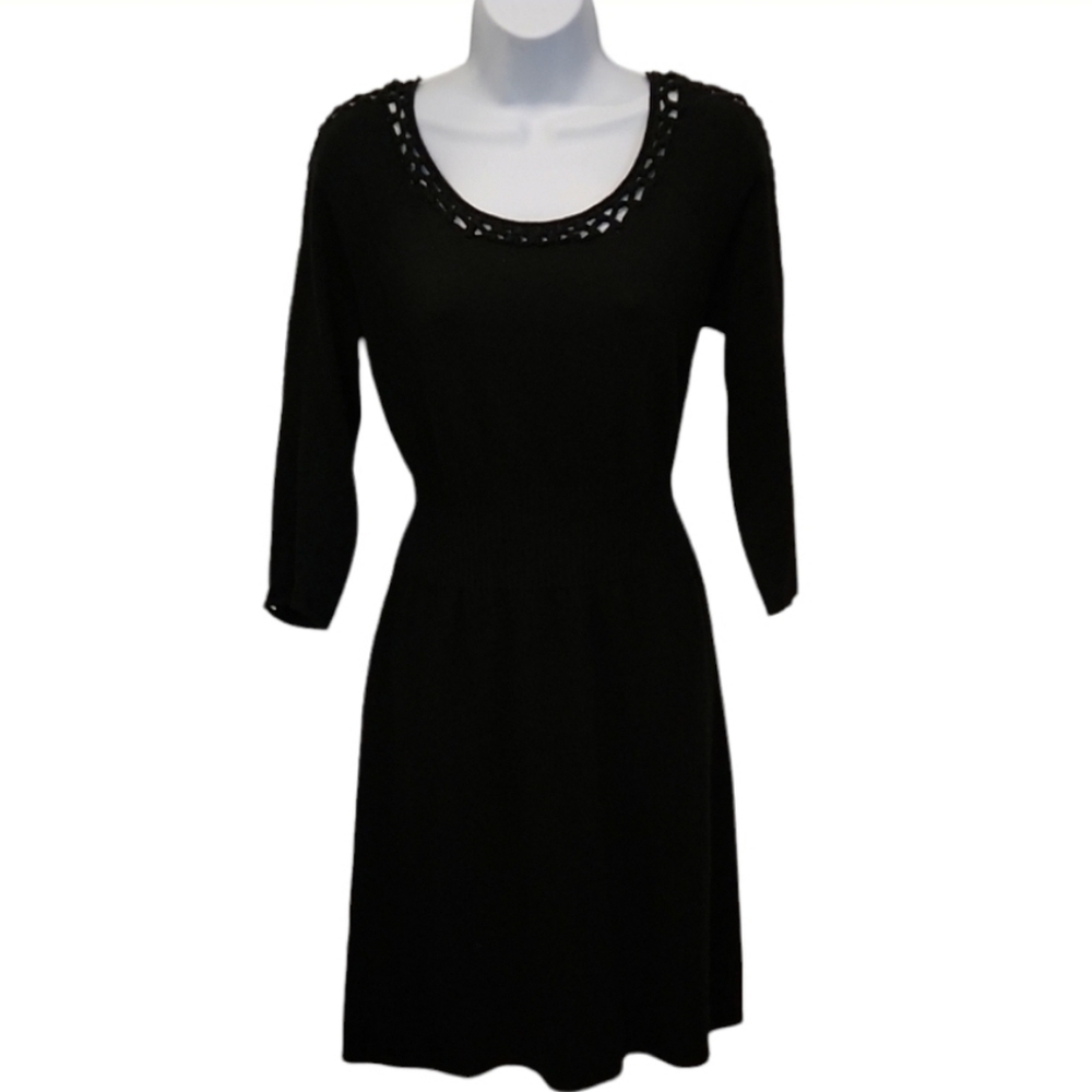 𝅺CATHERINE Malandrino Cut Out Sleeve Party Dress